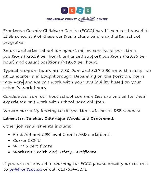 FCCC Employment Ad