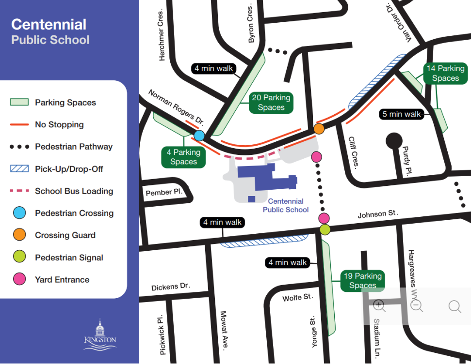 school walk & stride map