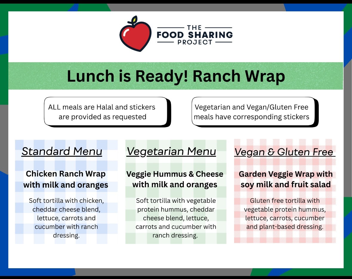 Lunch is here Ranch Wraps
