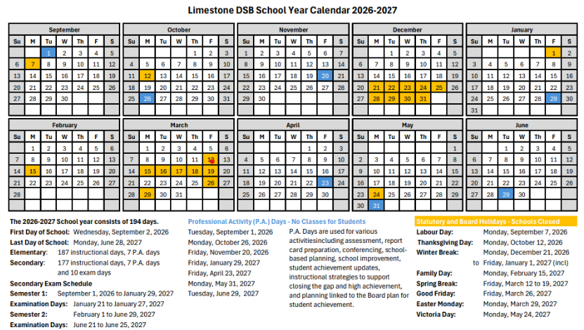2026 27 School Year Calendar